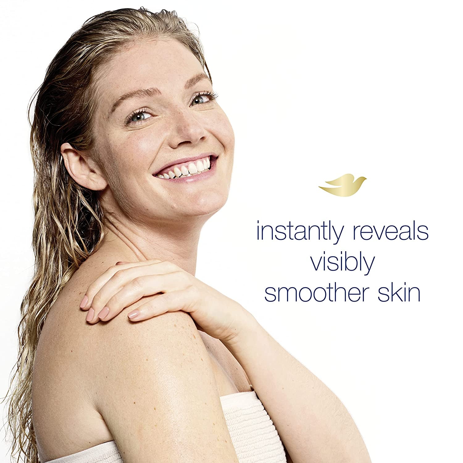 Dove Beauty Bar More Moisturizing than Bar Soap Gentle Exfoliating with Mild Cleanser for Softer and Smoother Skin 3.75 Oz Pack of 14